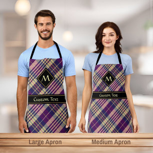 Purple, Gold and Blue Tartan Apron