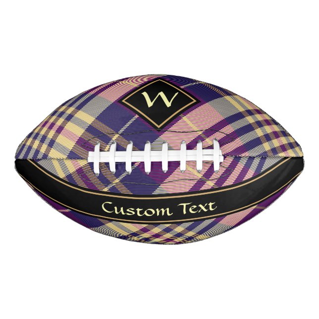 Purple, Gold and Blue Tartan Football (Front)