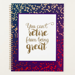 Purple Gold Can't Retire From Being Great Planner