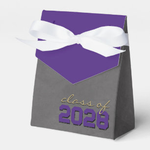 Purple & Gold Chalkboard Graduation Gift Boxes