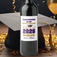 Purple Gold Class of 2026 Custom Graduation Party