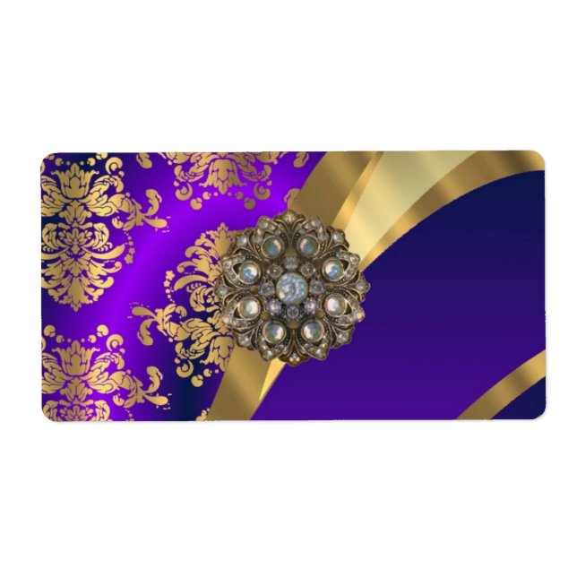 Purple & gold damask (Front)