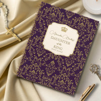 Purple Gold Damask Daughter of the King