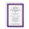 Purple & Gold Formal Graduation Party Invite