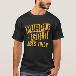 Purple Gold Game Day Group for High School Footbal T-Shirt