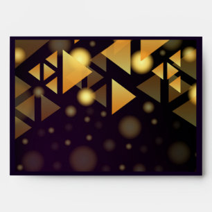 Purple Gold Glitter Foil Confetti Elegant Sparkles Envelope
