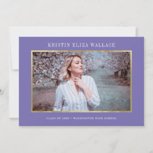 Purple & Gold Graduation Announcements