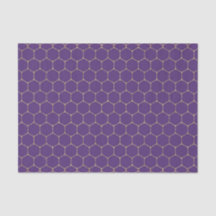 Purple & Gold HoneyComb (Design 16 Purple Series)