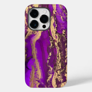 Purple Gold iPhone 14 Pro case