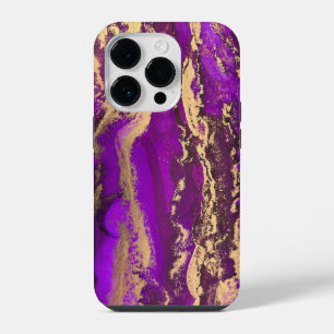 Purple Gold iPhone 14 Pro case