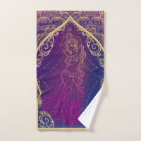 Purple & Gold Moroccan Arabian Belly Dancing Glam