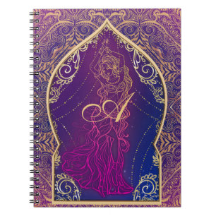 Purple & Gold Moroccan Arabian Belly Dancing Glam Notebook