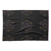 Purple & Gold Passion Flames of Silk