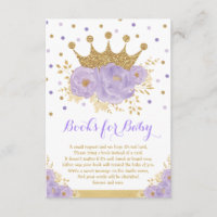 Purple Gold Royal Crown Princess Books for Baby