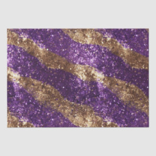 Purple Gold Sparkle Glitter Birthday Tissue Paper