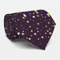 Purple Gold Star Pattern Work, Graduation, Gift