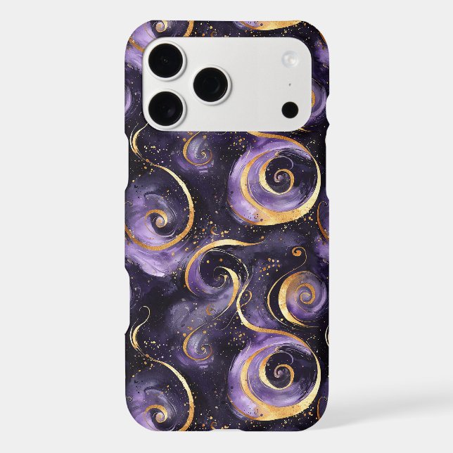 Purple Gold Swirls (Back)