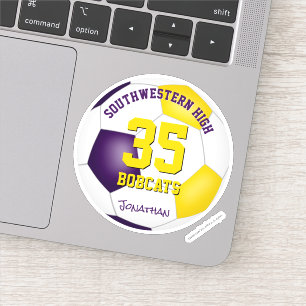 purple gold team colours boys girls soccer