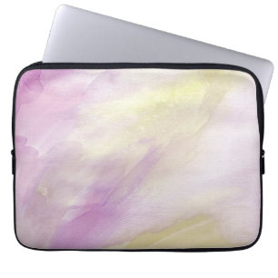 Purple Gold Watercolor Laptop Sleeve