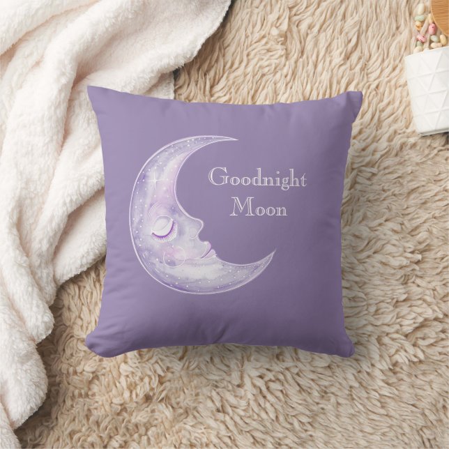 Purple Goodnight Moon Cushion (Blanket)