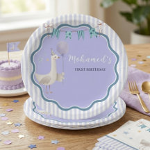 Purple Goose First Birthday Personalised Kids Part