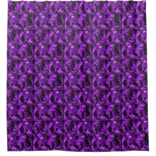 Purple Gothic Easter Pattern Shower Curtain