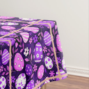 Purple Gothic Easter Pattern Tablecloth