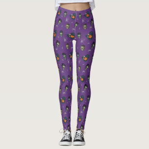 💜 Purple Gothic Frankenstein Leggings 🕸️🦇