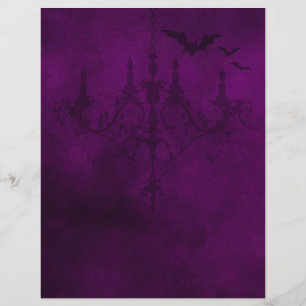 Purple Gothic Halloween Paper