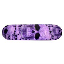 Purple gothic skull pattern