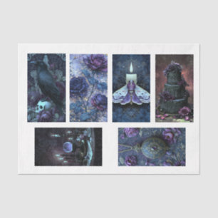 Purple Gothic Theme 6 Images Tissue Paper