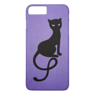 Purple Gracious Evil Black Cat iPhone 8 Plus/7 Plus Case