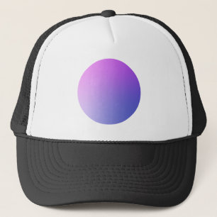 Purple Gradient Circle Vignette Abstract Design Trucker Hat