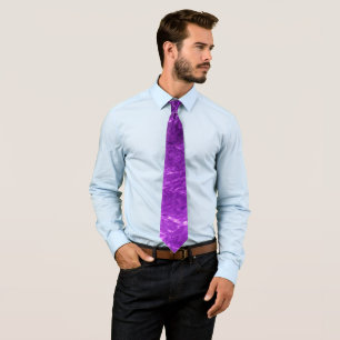 Purple Gradient Crinkle Look Tie