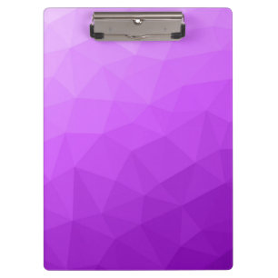 Purple gradient geometric mesh pattern clipboard