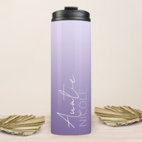 Purple Gradient Handwriting Personalised Auntie