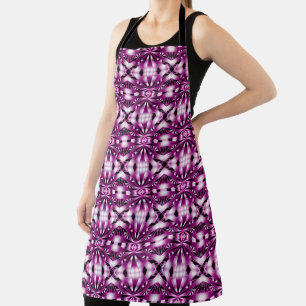 Purple Gradient Perspective Colour Filled Drawing  Apron