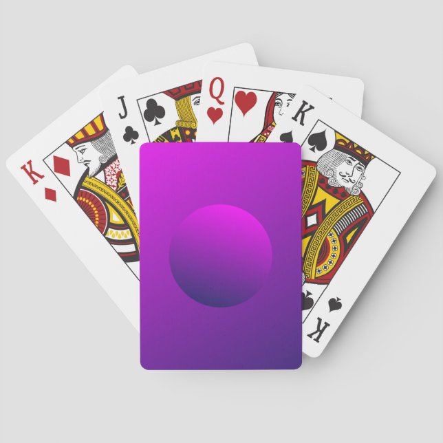 Purple Gradient Playing Cards (Back)