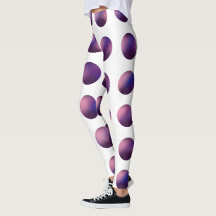 Purple Gradient Polka Dot Pattern   Modern Leggings