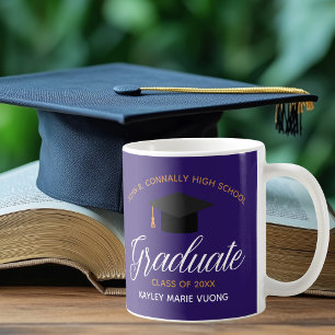Purple Graduation Custom Graduate Gift Coffee Mug