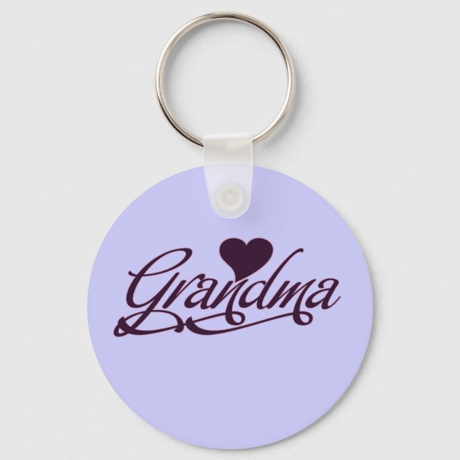 Purple Grandma Key Ring (Front)