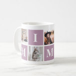 Purple Grandmother Photo Collage Mimi Coffee Mug<br><div class="desc">The perfect gift for your grandma. Easily personalise this purple photo collage mug with your images to create a beautiful photo gift for your grandma.</div>