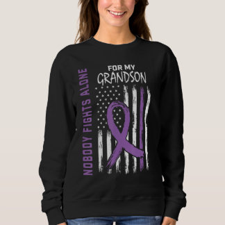 Purple Grandson Lupus Awareness Flag Products Clot Sweatshirt