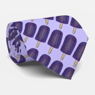 Purple Grape Ice Lolly Pop Popsicle Foodie Tie