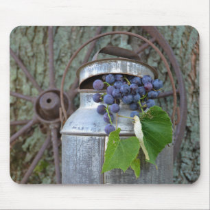 Purple Grapes in Milk Pitcher Mouse Pad