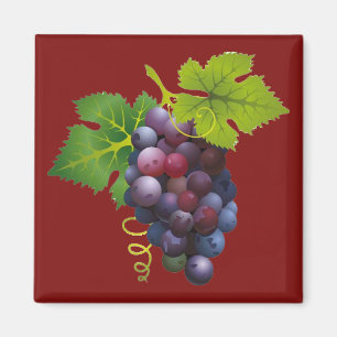 Purple Grapes Magnet