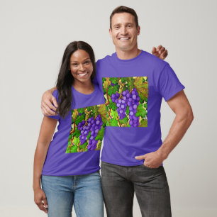 Purple Grapes on a Grapevine T-Shirt