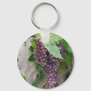 Purple Grapes on the Vine Key Ring