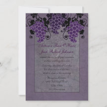 Purple Grapes Vintage Wedding Reception