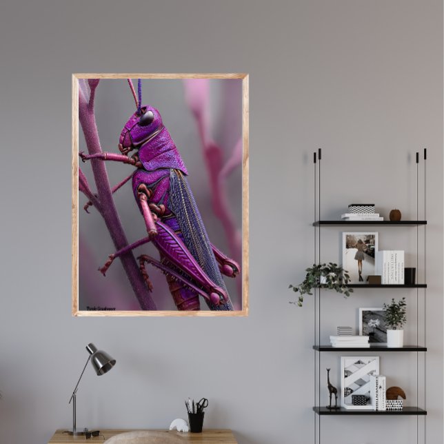 Purple Grasshopper Poster (Creator Uploaded)